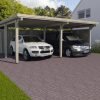 Carport Double WEKA 618 Imprégné - Dimensions 603 x 512 cm