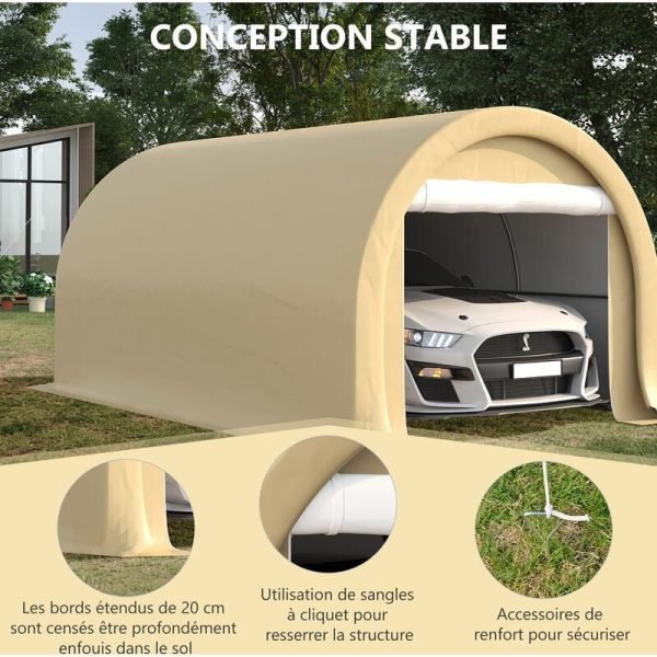 Tente garage carport dim. 5L x 3l x 2,4H m – Image 3