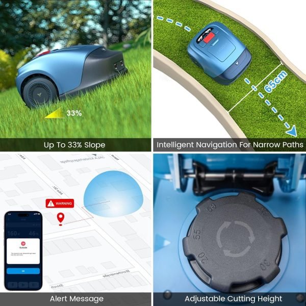 Robot Tondeuse HOOKII pour Jardins Jusqu’à 1000m² – Image 2