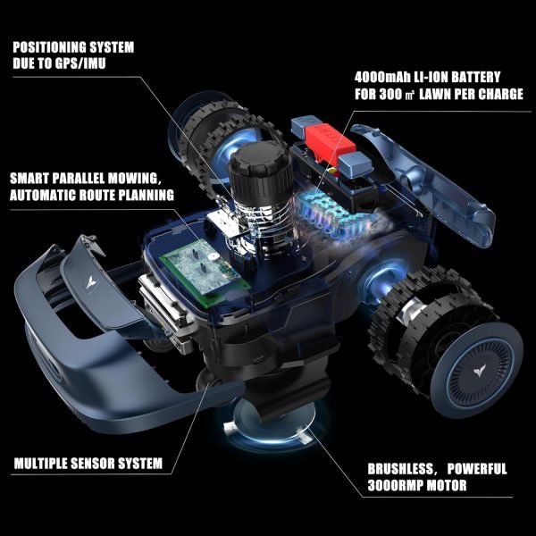 Robot Tondeuse HOOKII pour Jardins Jusqu’à 1000m² – Image 4
