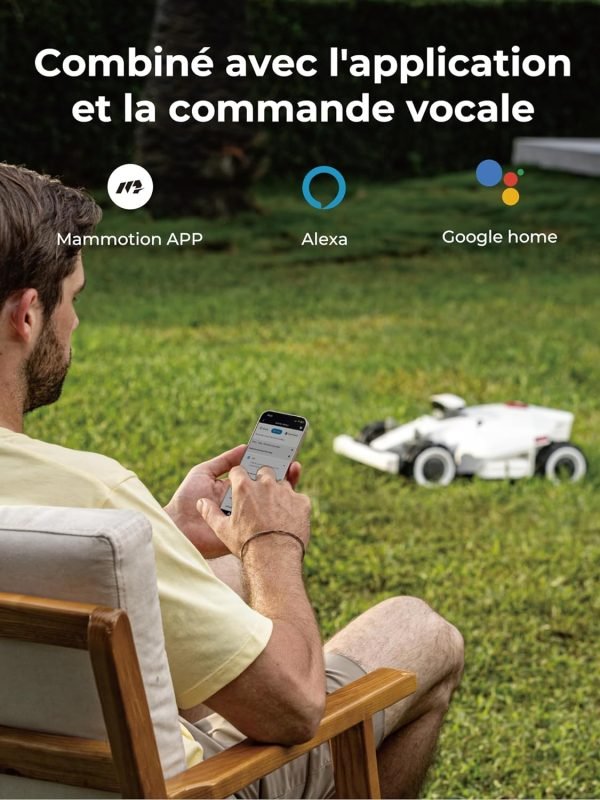 LUBA 2 AWD 5000 Robot Tondeuse - Jusqu'à 5000 m², Gère des Pentes de 80 %, Installation sans Fil – Image 4