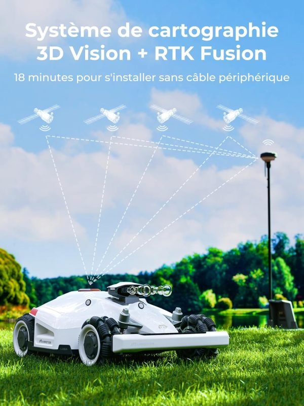 LUBA 2 AWD 5000 Robot Tondeuse - Jusqu'à 5000 m², Gère des Pentes de 80 %, Installation sans Fil – Image 9