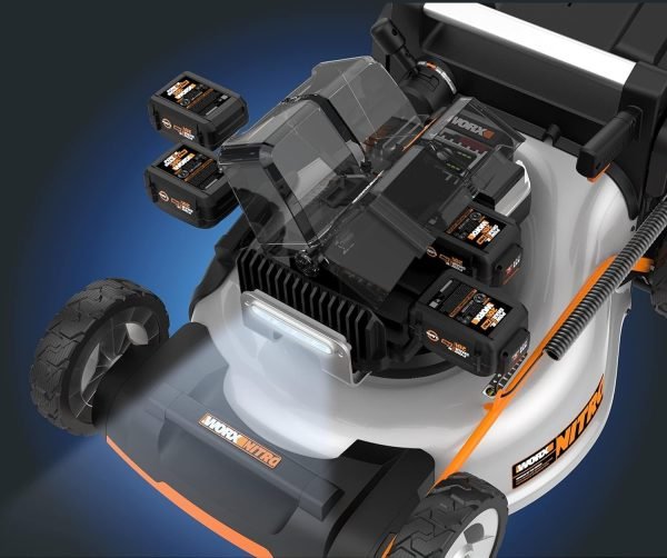 Tondeuse à gazon Brushless sans fil 80V-4,20V,4Ah - WG761E – Image 2