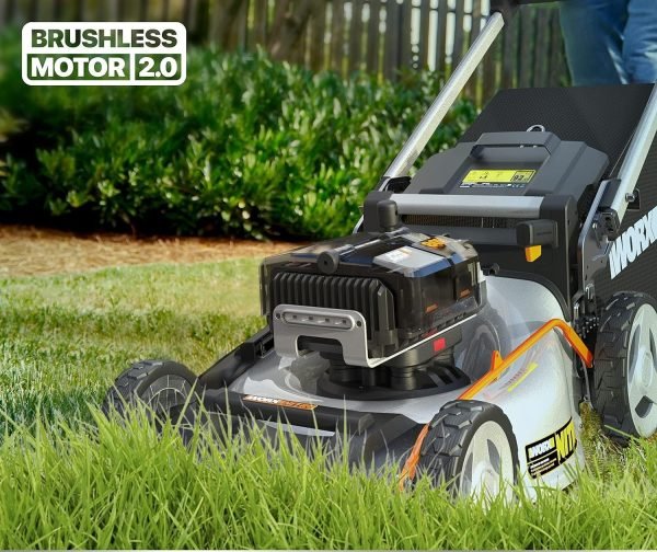 Tondeuse à gazon Brushless sans fil 80V-4,20V,4Ah - WG761E – Image 5