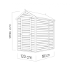 Abri bois Bali 120 X 180 - 14 mm – Image 6