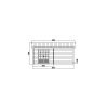 Abri de jardin en bois composite bois vieilli 9m² + 9m² terrasse - Woodlife Garden – Image 4