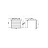 Abri de jardin en bois composite bois vieilli 9m² + 9m² terrasse - Woodlife Garden – Image 3