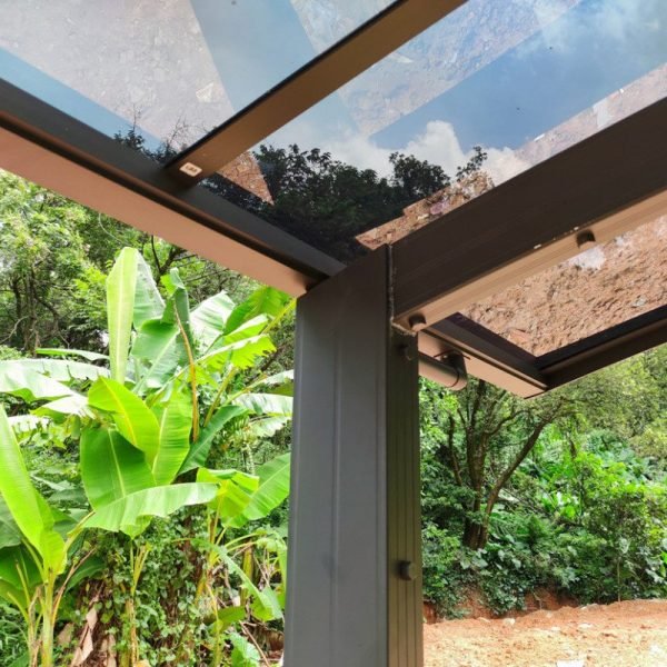 Carport double 30m² en aluminium et polycarbonate transparent EAGLE – Image 6