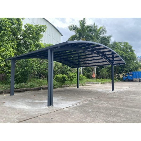 Carport double 30m² en aluminium et polycarbonate transparent EAGLE – Image 2