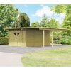 Carport en bois autoclave 30,35m² avec débarras 14,4m²