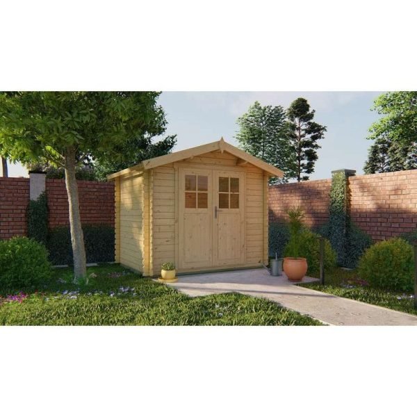 Chalet bois 5m2 200x260cm Robert – Image 6