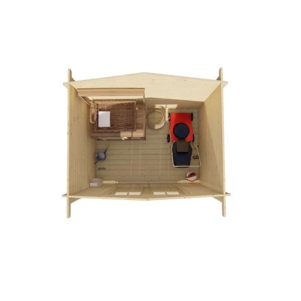 Chalet bois 5m2 200x260cm Robert – Image 5
