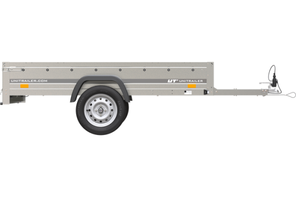 Remorque voiture simple essieu Unitrailer Garden Trailer 230 x 125 cm avec timon fixe 500/750 kg – Image 5