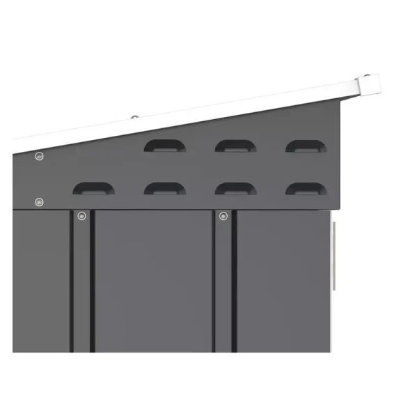 Abri vélos métal gris 2.05m2 – Image 5