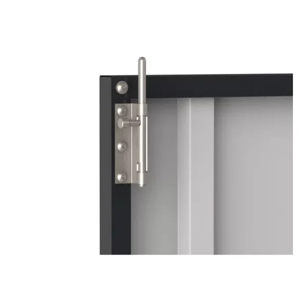 Abri vélos métal gris 2.05m2 – Image 2