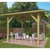 Kiosque de jardin 11m2 338x338cm TOURISTE