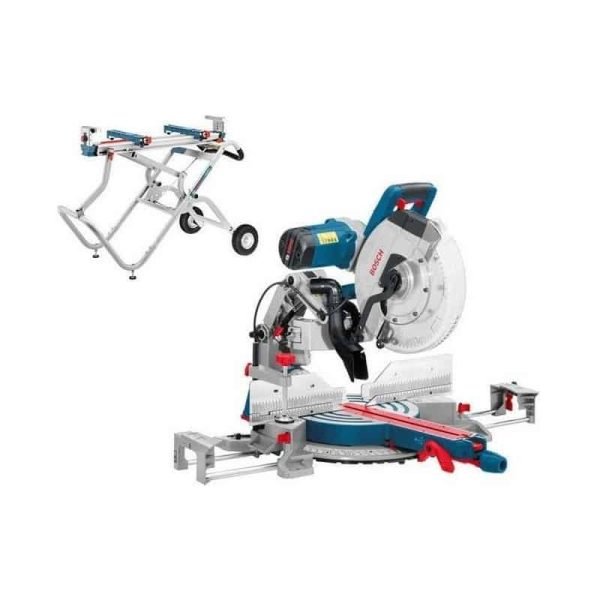Scie à onglet radiale Bosch GCM12GDL de 2000 W avec support GTA2500W – Image 2