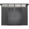 Abri de jardin en bois composite 19,2mm anthracite 5,95m² GORDON skylight – Image 4