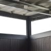 Abri de jardin en bois composite 19,2mm anthracite 5,95m² GORDON skylight – Image 3