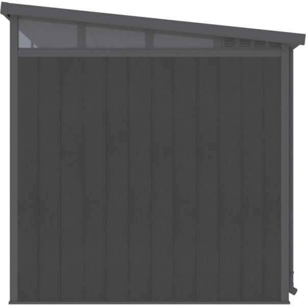 Abri de jardin en bois composite 19,2mm anthracite 5,95m² GORDON skylight – Image 6