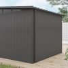 Abri de jardin en bois composite 19,2mm anthracite 5,95m² GORDON skylight – Image 5